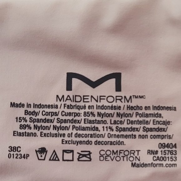 Maidenform "Nude" Convertible T Shirt Bra 38C NWT - Picture 6 of 11